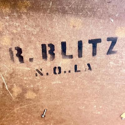 R. BLITZ FURNITURE ~ Vtg. MCM Solid Wood Inlaid Coffee Table