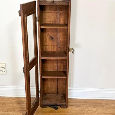 Custom Made Rustic Wood Cabinet ~ Was a Gun Case