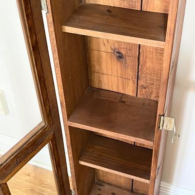 Custom Made Rustic Wood Cabinet ~ Was a Gun Case