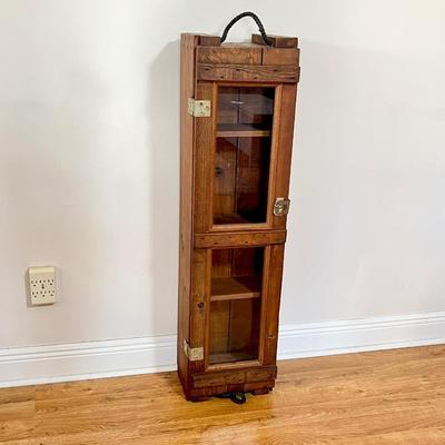 Custom Made Rustic Wood Cabinet ~ Was a Gun Case