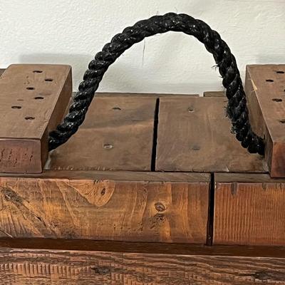 Custom Made Rustic Wood Cabinet ~ Was a Gun Case