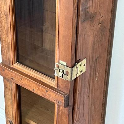 Custom Made Rustic Wood Cabinet ~ Was a Gun Case