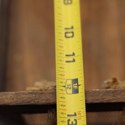 Rustic Wood & Wire Decorative Nesting Storage Basket (2)