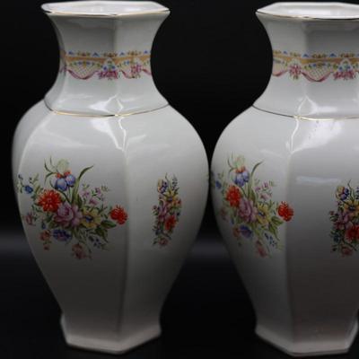 Two Italian Vintage Floral Table Vases (2)