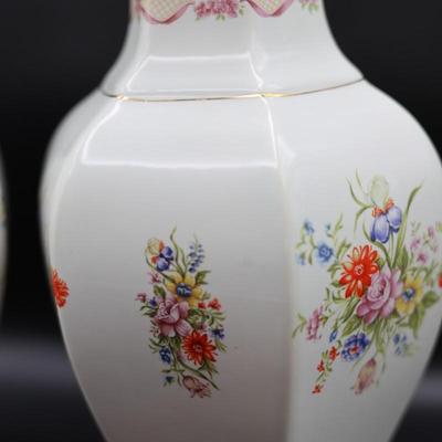 Two Italian Vintage Floral Table Vases (2)