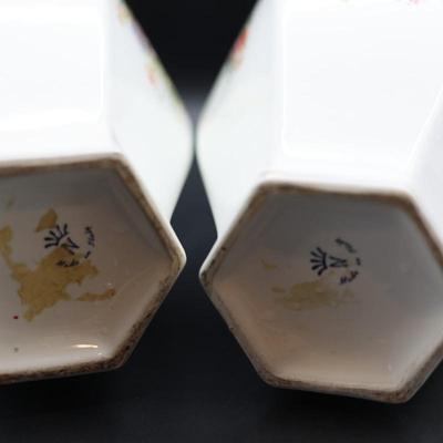 Two Italian Vintage Floral Table Vases (2)