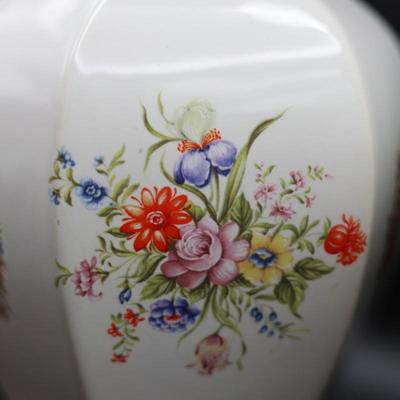 Two Italian Vintage Floral Table Vases (2)