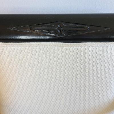 Vintage Upholstered & Wood Carved Chair