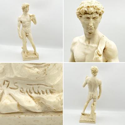 A. SANTINI ~ Pair (2) ~ Venus de Milo & David Statues