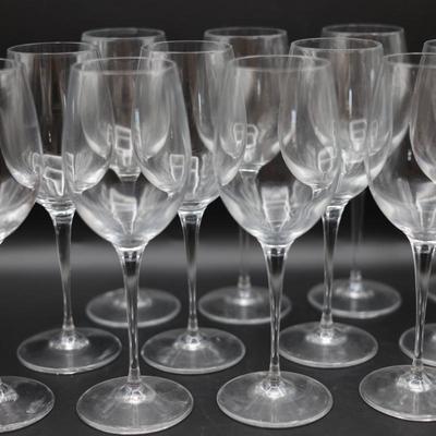 Twelve Stem Wine Glasses (12)