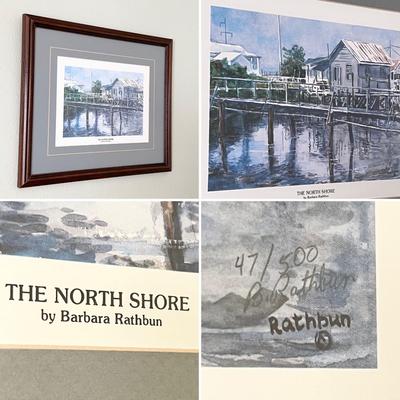 BARBARA RATHBUN ~ "Tribute To The North Shore" ~ Four (4) S/N Framed Prints