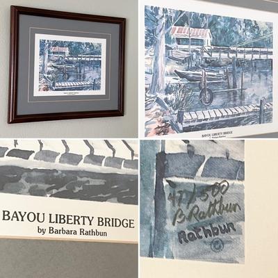 BARBARA RATHBUN ~ "Tribute To The North Shore" ~ Four (4) S/N Framed Prints