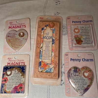 Penny charm magnets