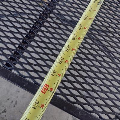 Metal Frame Mesh Top Rectangle Patio Table