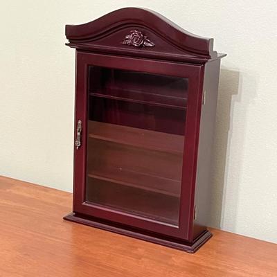 Small Solid Wood Curio Wall Mount