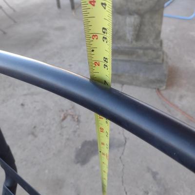 Pair of Metal Swivel and Rocker Design Patio Chairs