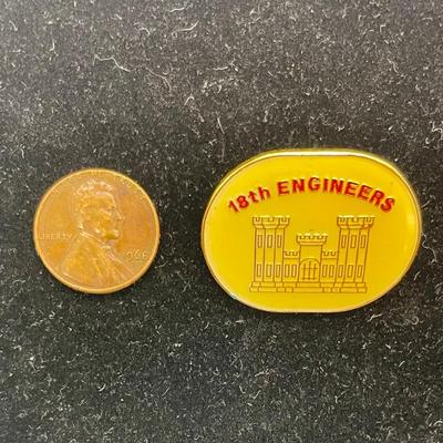18th Engineers US Army WWII Commemorative Pin