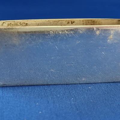 Vintage sterling silver napkin ring/holder Webster, "LWB"