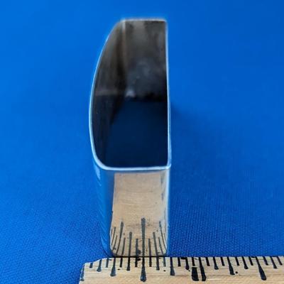 Vintage sterling silver napkin ring/holder Webster, "LWB"