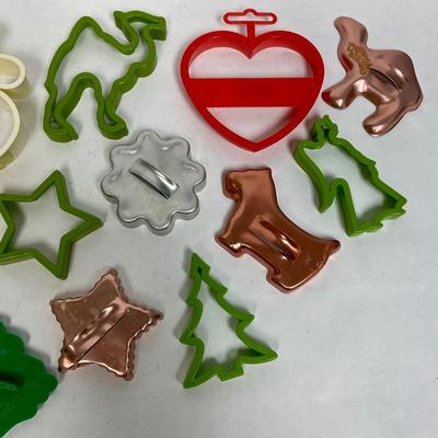 Vintage Cookie Cutters plastic aluminum copper holidays and more