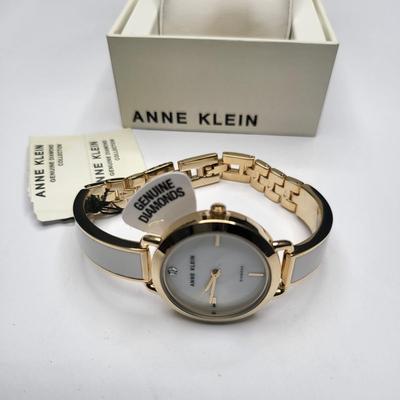 NIB Anne Klein Women's Watch Genuine Diamond