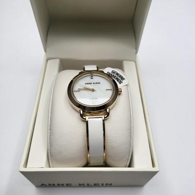 NIB Anne Klein Women's Watch Genuine Diamond
