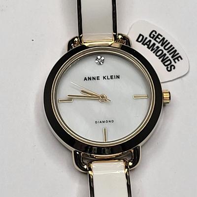 NIB Anne Klein Women's Watch Genuine Diamond