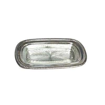 Vintage Wm Rogers 887 Silver Plate 3 Piece Lidded Butter Dish