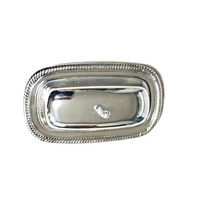 Vintage Wm Rogers 887 Silver Plate 3 Piece Lidded Butter Dish