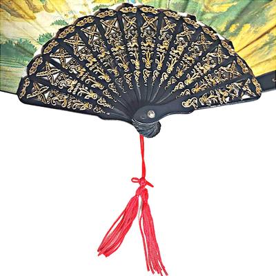 2 Vintage Oriental Style Hand fans