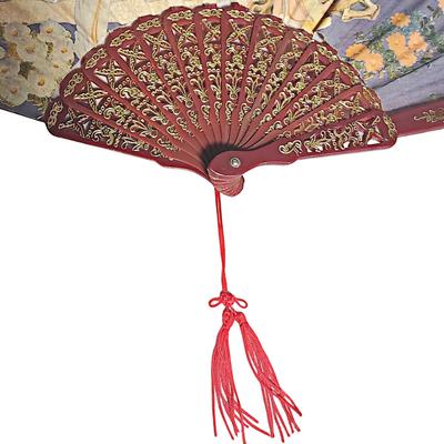 2 Vintage Oriental Style Hand fans