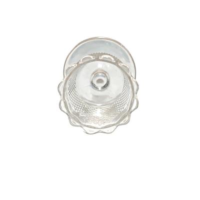 Antique Central Glass Diamond Point Mustard Mayonaise Jar Base