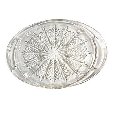 Vintage Jeanette Glass Divided Serving Tray