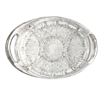 Vintage Jeanette Glass Divided Serving Tray