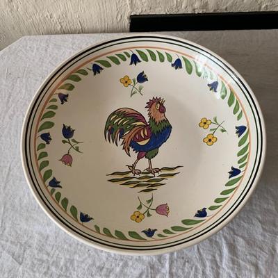 William Sonoma Rooster large pasta bowl 13" diameter