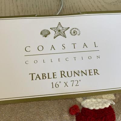 72â€ Table Runner Nautical Sea Horses Coastal Collections
