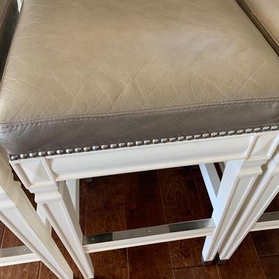 Set of THREE Frontgate Bar Stools