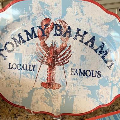 Tommy Bahama Nautical Theme Melamine Entertaining Set