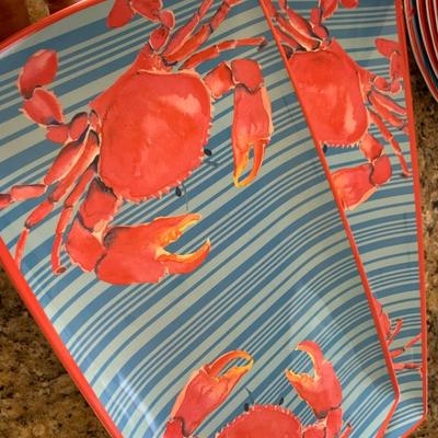 Tommy Bahama Nautical Theme Melamine Entertaining Set