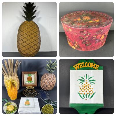 LOT 146L: Pineapple Themed Home Decor Collection