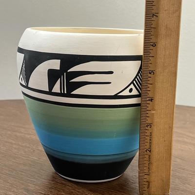 LOT 161K: Signed Ute Indian Pottery Native American Vase