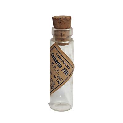 5 Antique Compound Cathartic Pill Vials
