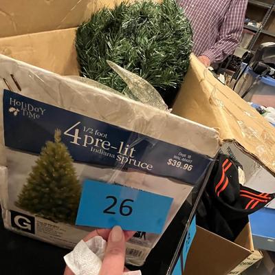 Small Pre-lit tree in box