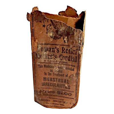 Antique Stella Vitae Women's Relief Mother's Cordial Bottle