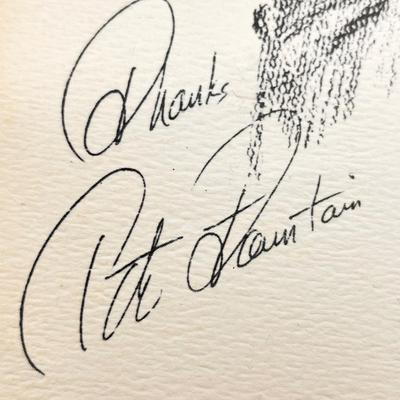 PETE FOUNTAIN ~ Sketch By Jim Pollard ~ Signed by Pete Fountain
