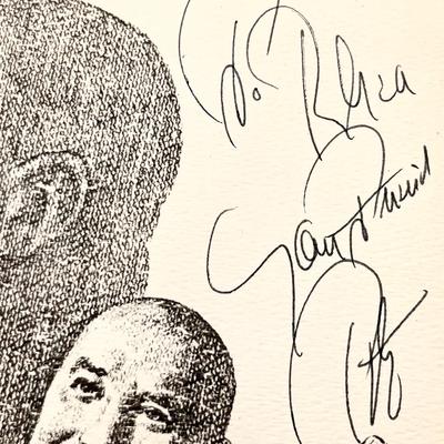 PETE FOUNTAIN ~ Sketch By Jim Pollard ~ Signed by Pete Fountain