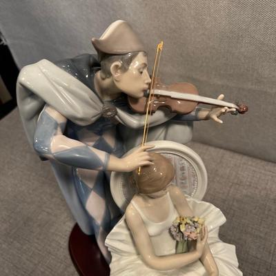 Lladro Jester's Serenade Porcelain Figurine #5932 Signed!