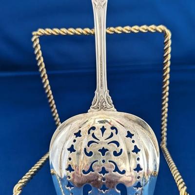 Solid Salad Serving Fork King Edward Gorham Sterling