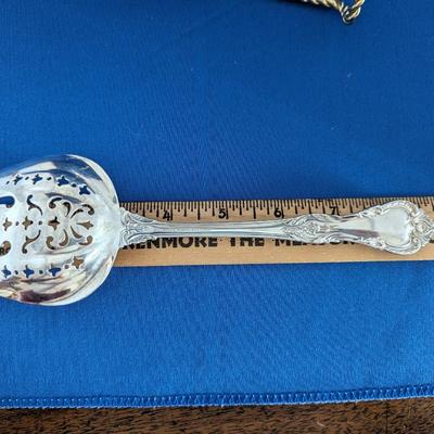 Solid Salad Serving Fork King Edward Gorham Sterling