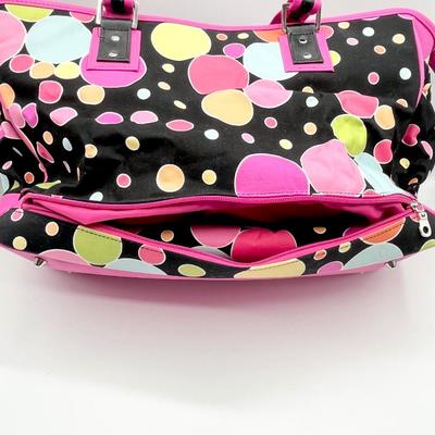 SONOMA ~ Polk-A-Dot Diaper Bag With Changing Pad ~ New